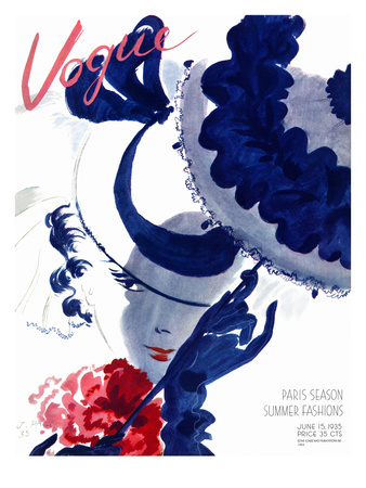 Vogue Cover - June 1935 by Jean Pages Pricing Limited Edition Print image