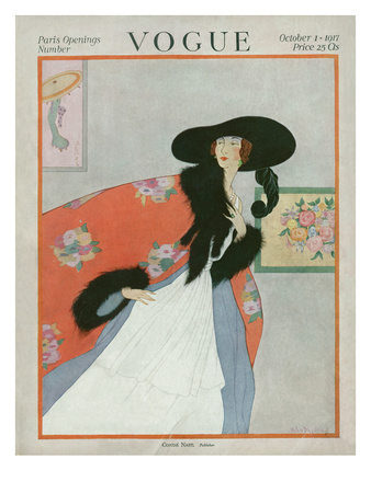 Vogue Cover - October 1917 by Helen Dryden Pricing Limited Edition Print image