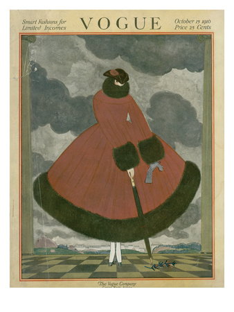 Vogue Cover - October 1917 by Georges Lepape Pricing Limited Edition Print image