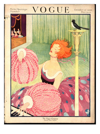 Vogue Cover - October 1919 by George Wolfe Plank Pricing Limited Edition Print image