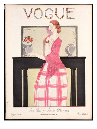Vogue Cover - August 1923 by Georges Lepape Pricing Limited Edition Print image