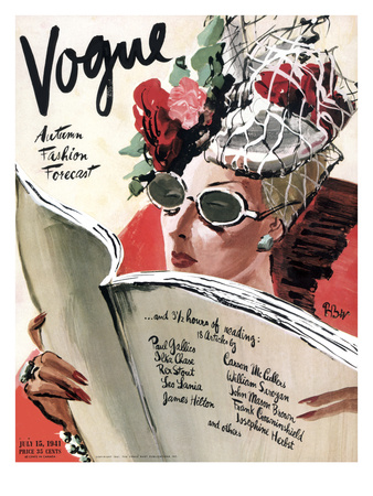 Vogue Cover - July 1941 by René Bouét-Willaumez Pricing Limited Edition Print image