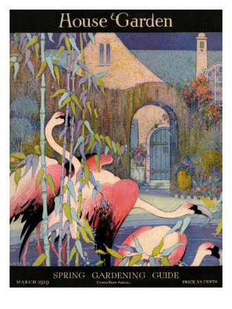 House & Garden Cover - March 1919 by L. V. Carroll Pricing Limited Edition Print image