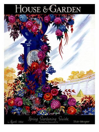 House & Garden Cover - March 1924 by Nicholas Remisoff Pricing Limited Edition Print image