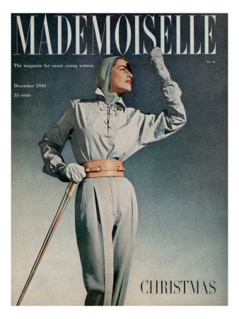 Mademoiselle Cover - December 1946 by Gene Fenn Pricing Limited Edition Print image