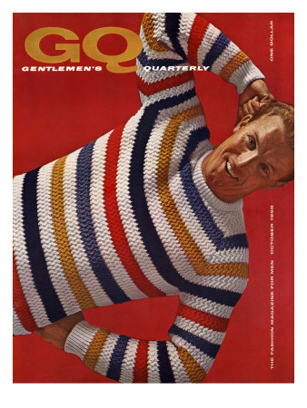 Gq Cover - October 1958 by Leonard Nones Pricing Limited Edition Print image