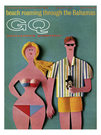 Gq Cover - June 1965 by Robert Jackson Pricing Limited Edition Print image