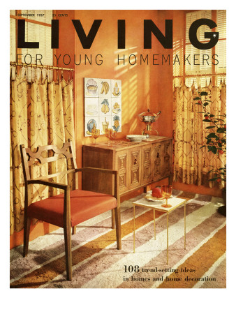 Living For Young Homemakers Cover - September 1957 by F. M. Demarest Pricing Limited Edition Print image