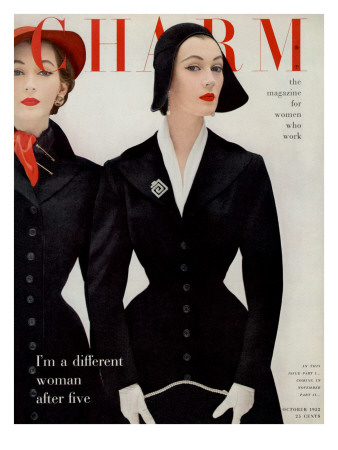 Charm Cover - October 1952 by William Helburn Pricing Limited Edition Print image