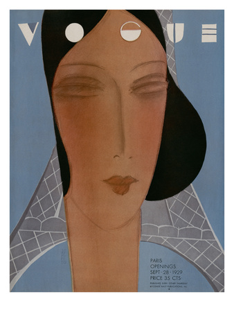 Vogue Cover - September 1929 by Eduardo Garcia Benito Pricing Limited Edition Print image