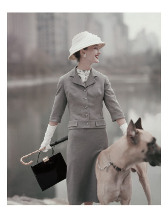 Vogue - February 1956 by Karen Radkai Pricing Limited Edition Print image