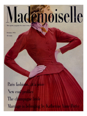 Mademoiselle Cover - October 1951 by Stephen Colhoun Pricing Limited Edition Print image