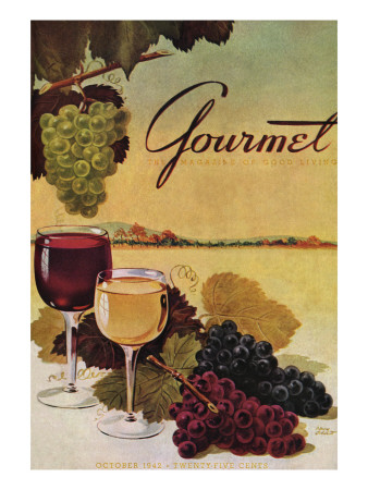 Gourmet Cover - October 1942 by Henry Stahlhut Pricing Limited Edition Print image