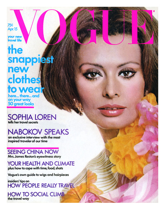 Vogue Cover - April 1972 by Henry Clarke Pricing Limited Edition Print image