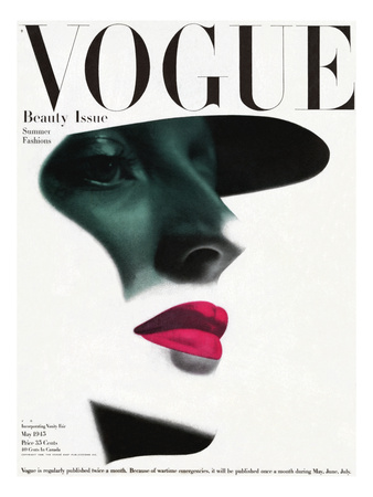 Vogue Cover - May 1945 by Erwin Blumenfeld Pricing Limited Edition Print image