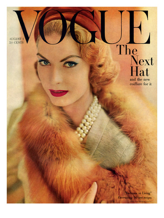 Vogue Cover - August 1957 by Horst P. Horst Pricing Limited Edition Print image
