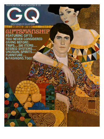 Gq Cover - December 1972 by Richard Amsel Pricing Limited Edition Print image