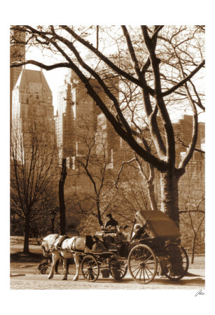 Central Park Carriage by Igor Maloratsky Pricing Limited Edition Print image