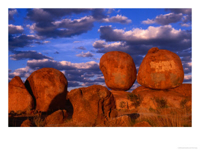 Devil's Marbles Near Tennant Creek, Devil's Marbles Conservation Reserve, Australia by Krzysztof Dydynski Pricing Limited Edition Print image