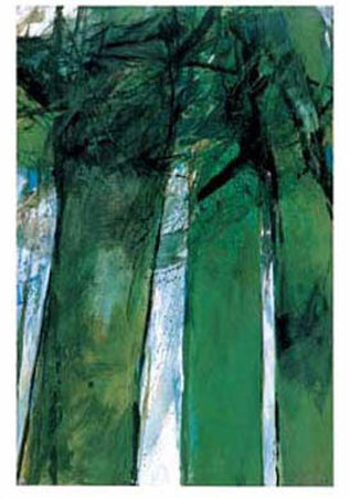 Green Trees by Oskar Koller Pricing Limited Edition Print image