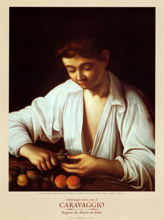 Boy Peeling A Fruit by Caravaggio Pricing Limited Edition Print image