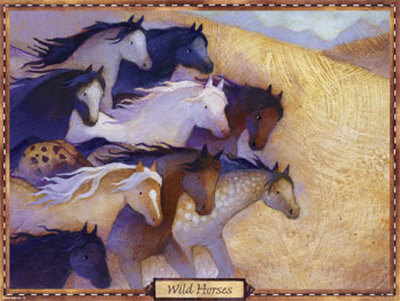 Wild Horses Poster by Linda Wingerter Pricing Limited Edition Print image