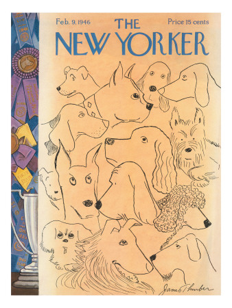 The New Yorker Cover - February 9, 1946 by James Thurber Pricing Limited Edition Print image