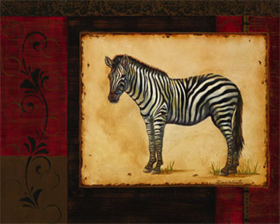Savanna Zebra by Linda Wacaster Pricing Limited Edition Print image