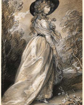 Chalk Study Of A Lady by Thomas Gainsborough Pricing Limited Edition Print image