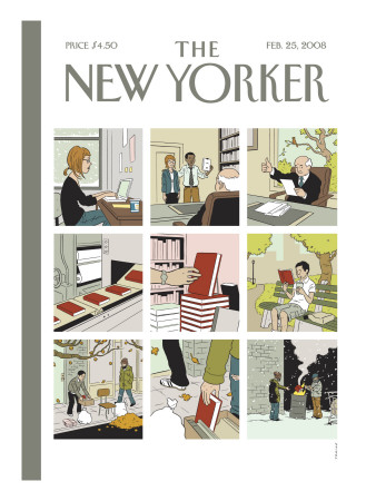 The New Yorker Cover - February 25, 2008 by Adrian Tomine Pricing Limited Edition Print image