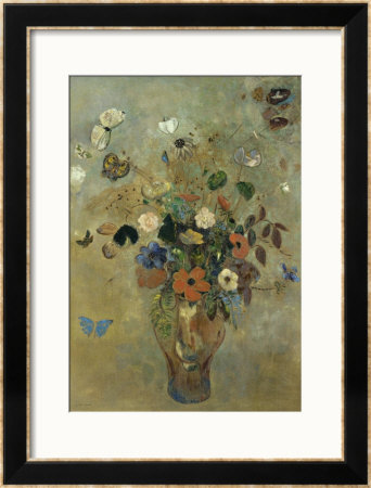 Bouquet Of Flowers With Butterflies by Odilon Redon Pricing Limited Edition Print image