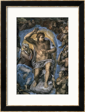 The Virgin Trying To Intercede With Christ by Michelangelo Buonarroti Pricing Limited Edition Print image