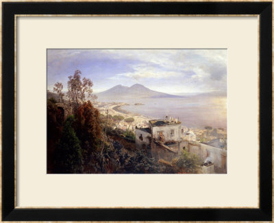 The Bay Of Naples by Oswald Achenbach Pricing Limited Edition Print image