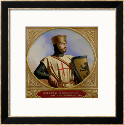 Robert Ii Le Hierosolymitain, Count Of Flanders (D.1111) 1843 by Henri Decaisne Pricing Limited Edition Print image