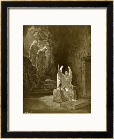 The Angel Seated Upon The Stone by Gustave Dore Pricing Limited Edition Print image