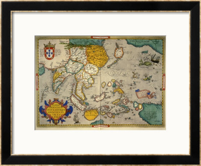 Map Of India by Abraham Ortelius Pricing Limited Edition Print image