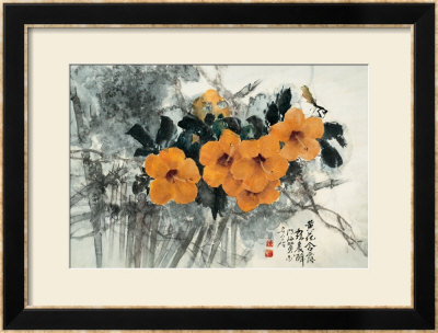 Golden Trumpets by Haizann Chen Pricing Limited Edition Print image