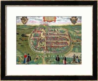 Map Of Barth, From Civitates Orbis Terrarum By Georg Braun And Frans Hogenberg Circa 1572-1617 by Joris Hoefnagel Pricing Limited Edition Print image