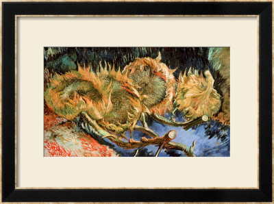 Four Withered Sunflowers, 1887 by Vincent Van Gogh Pricing Limited Edition Print image