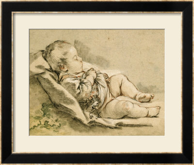 A Sleeping Baby by Francois Boucher Pricing Limited Edition Print image
