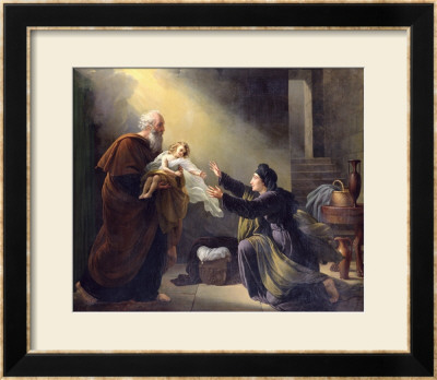 Elijah Resuscitating The Son Of The Widow Of Sarepta by Louis Hersent Pricing Limited Edition Print image