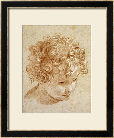 The Head Of A Child Looking Down To The Right by Niccolo Berrettoni Pricing Limited Edition Print image