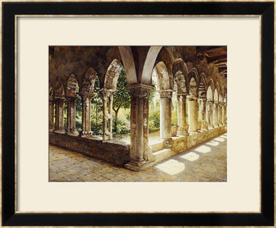 Cefalu Cloisters, Sicily, 1911 by Josef Theodor Hansen Pricing Limited Edition Print image