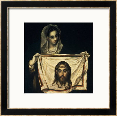 St.Veronica With The Holy Shroud by El Greco Pricing Limited Edition Print image