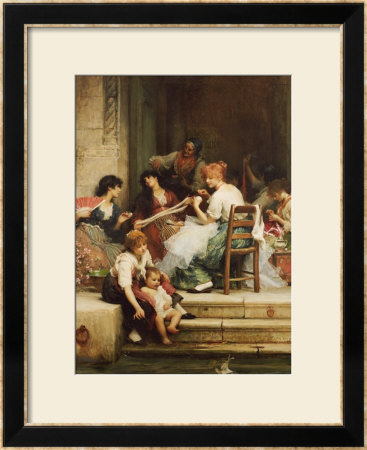 Venetian Life, 1884 by Samuel Luke Fildes Pricing Limited Edition Print image