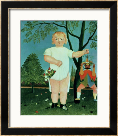 Child With A Puppet, Circa 1903 by Henri Rousseau Pricing Limited Edition Print image