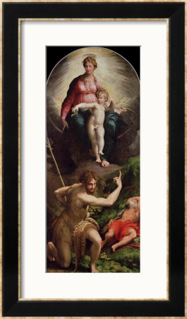 Madonna And Child With St. John And St. Jerome, 1526-27 by Parmigianino Pricing Limited Edition Print image