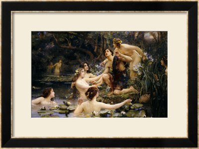 Hylas And The Water Nymphs by Henrietta Rae Pricing Limited Edition Print image