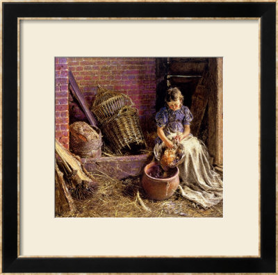Plucking The Fowl by William Henry Hunt Pricing Limited Edition Print image