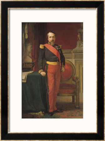 Portrait Of Napoleon Iii (1808-73) 1862 by Hippolyte Flandrin Pricing Limited Edition Print image